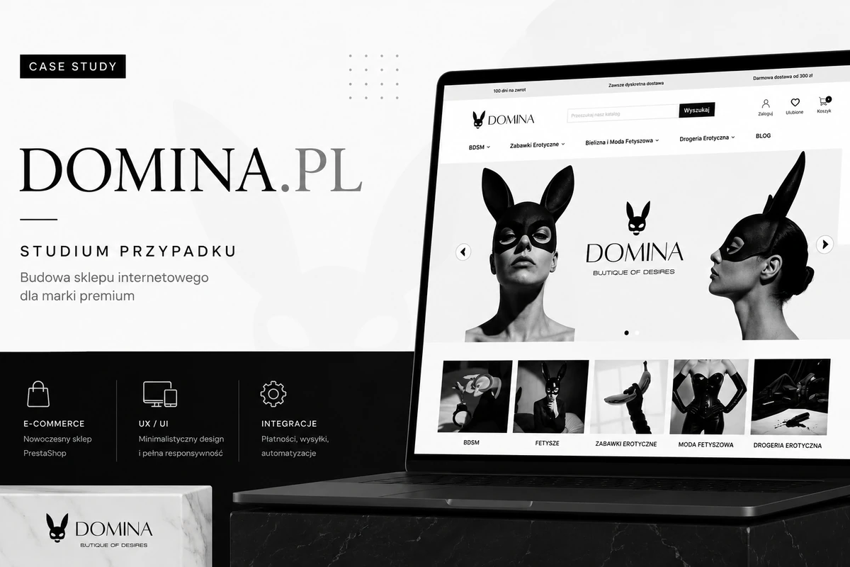 Studium przypadku sklepu Domina.pl – strona główna